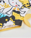 Costume da bagno da bambina in maglia con dettaglio laterale