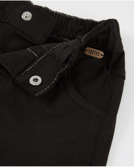 Pantaloni da bambino in tessuto con materiale resistente