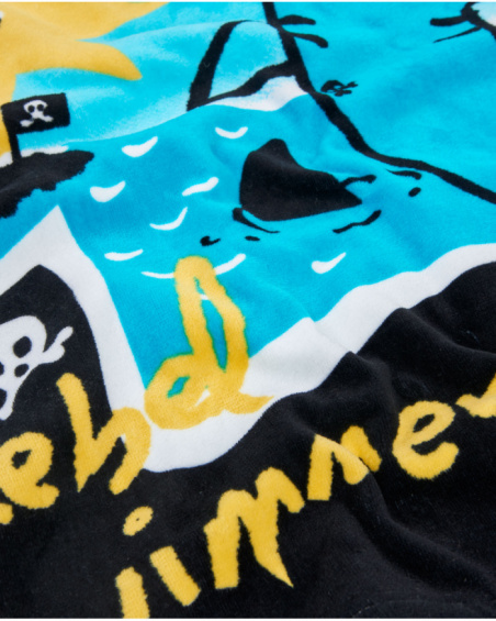 Asciugamano poncho in maglia da bambino con cappuccio