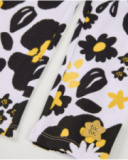 Leggings in maglia da bambina con stampa all-over