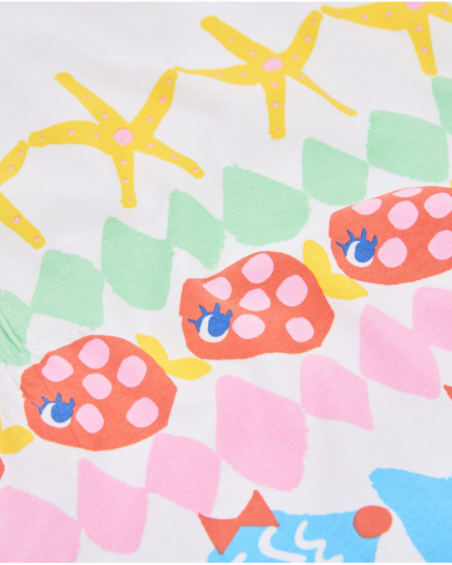 Vestito in maglia da bambina con fiocco sulla schiena