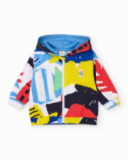 Felpa con cappuccio bambino in maglia