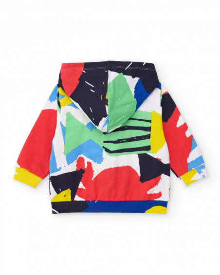 Felpa con cappuccio bambino in maglia