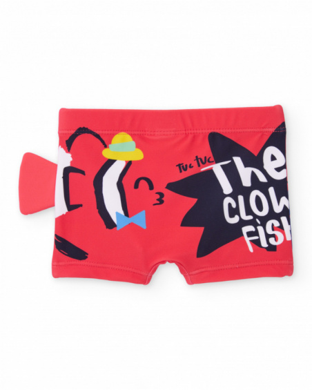 Costume da bagno bambino in maglia con patta laterale