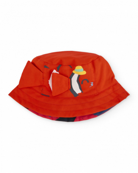 Berretto bambino in maglia con design reversibile