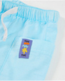 Bermuda bambino in tessuto piano con tasche frontali