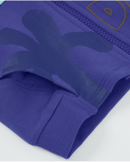 Felpa bambino in maglia con chiusura a zip