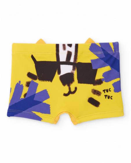 Costume da bagno bambino in maglia con orecchiette decorative