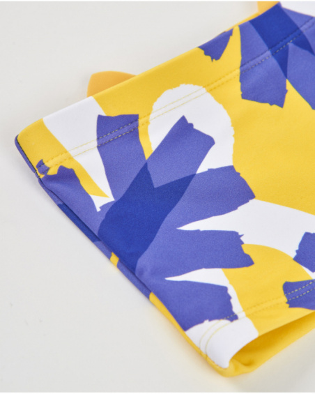 Costume da bagno bambino in maglia con orecchiette decorative