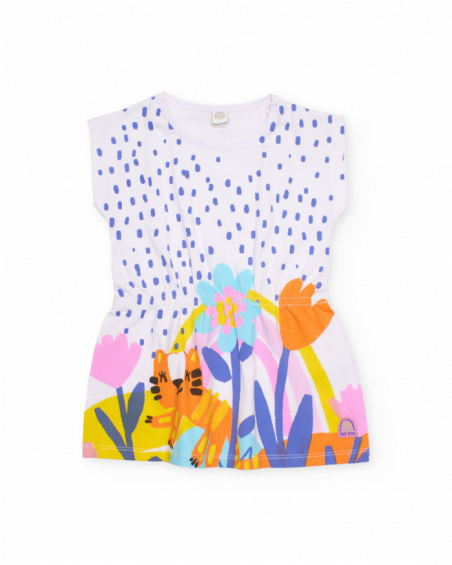 Vestito da bambina in maglia con vita elasticizzata