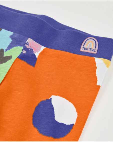 Leggings da bambina in maglia con vita elasticizzata