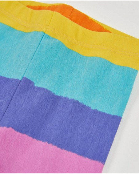 Leggings da bambina in maglia con tessuto elastico