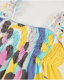 Vestito da bambina in maglia con corpetto arricciato