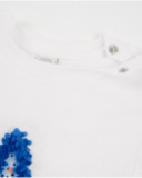 T-shirt da bambina in maglia con stella testurizzata