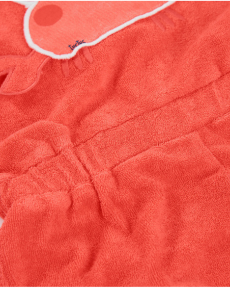 Tuta da bambina in maglia e tessuto spugna