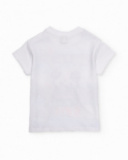 Completo da bambino in maglia con stampa a righe
