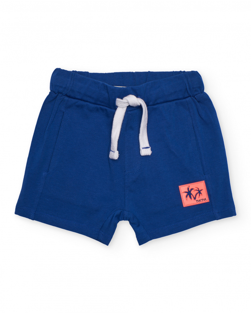 Bermuda da bambino in maglia con tasche laterali