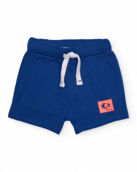 Bermuda da bambino in maglia con tasche laterali