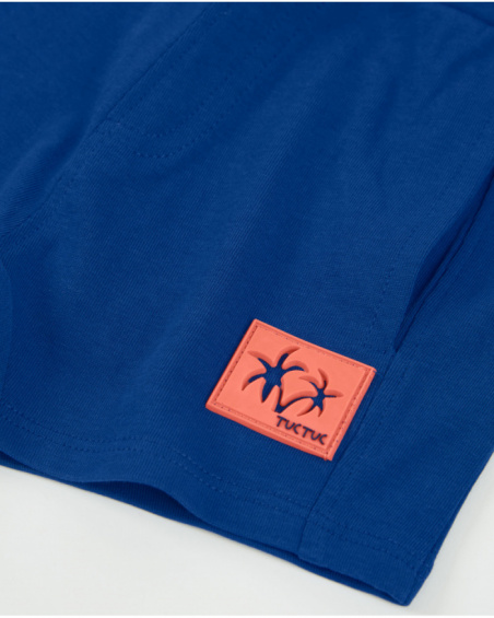 Bermuda da bambino in maglia con tasche laterali