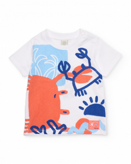 Completo da bambino in maglia con grande stampa