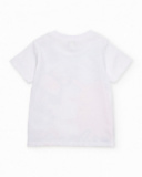 Completo da bambino in maglia con grande stampa