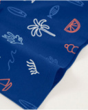 T-shirt da bambino in maglia con finta abbottonatura frontale