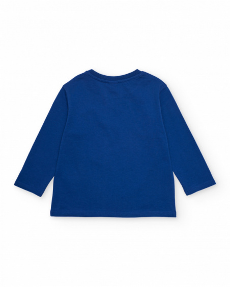 T-shirt da bambino in maglia con stampa di granchi