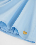 Vestito da bambina in tessuto piano con decorazione a fiore