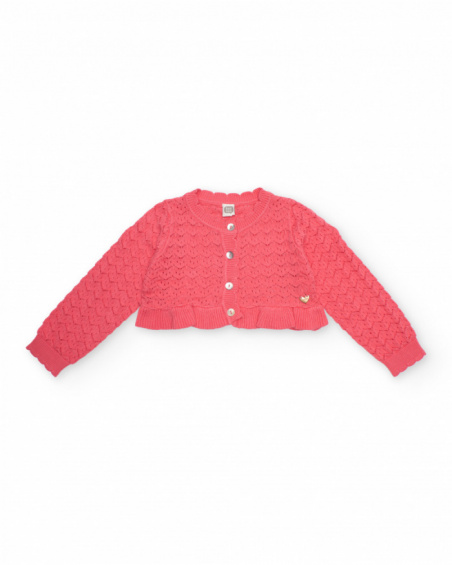 Giacca da bambina in tricot con silhouette corta