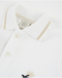 Polo da bambino in maglia con ricamo decorativo