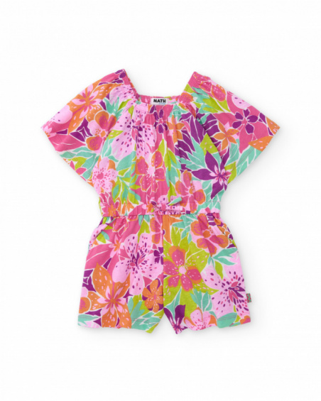 Tuta da bambina in maglia con maniche ampie