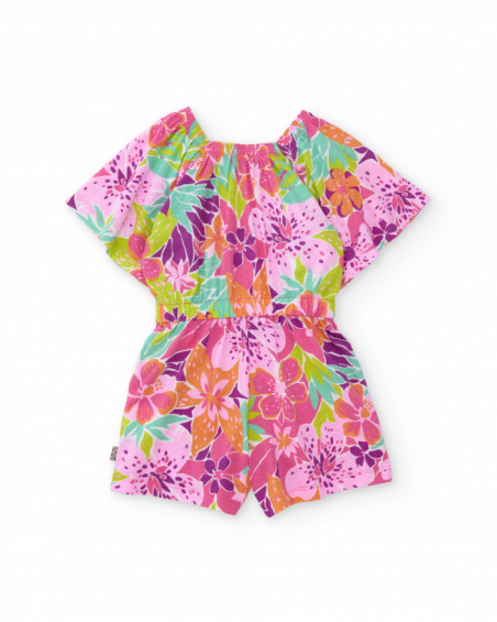 Tuta da bambina in maglia con maniche ampie