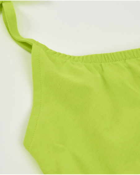 Vestito da bambina in maglia con design asimmetrico