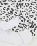 Felpa da bambina in maglia con stampa animalier