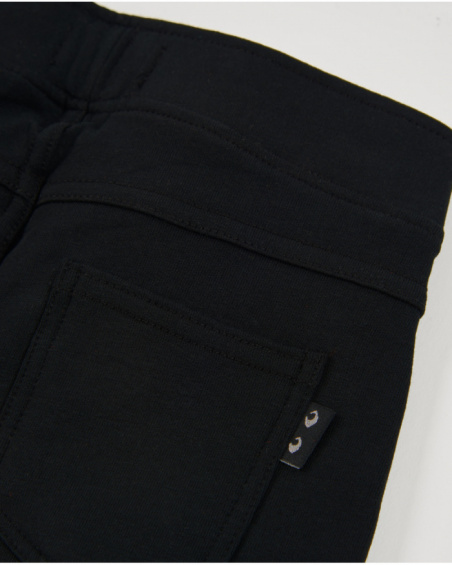 Shorts da bambina in maglia con tessuto elasticizzato