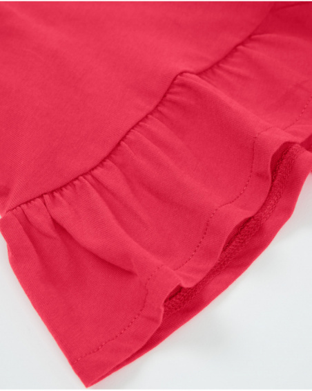 Shorts da bambina in maglia con vita elasticizzata