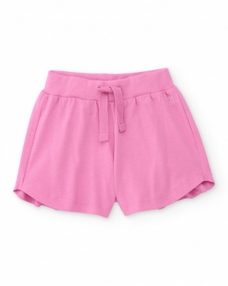 Shorts da bambina in maglia dalla vestibilità ampia