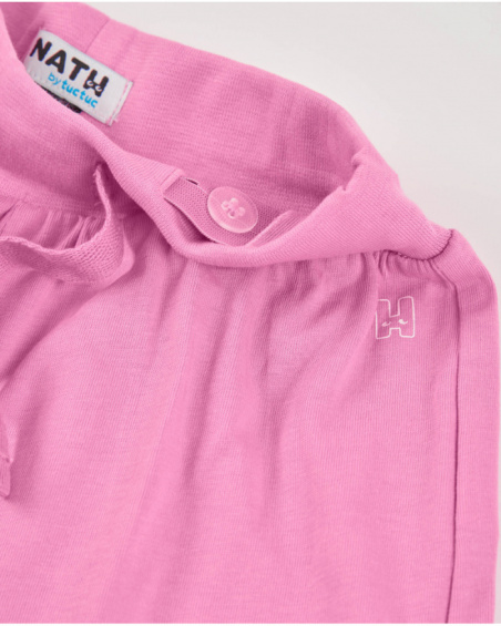 Shorts da bambina in maglia dalla vestibilità ampia