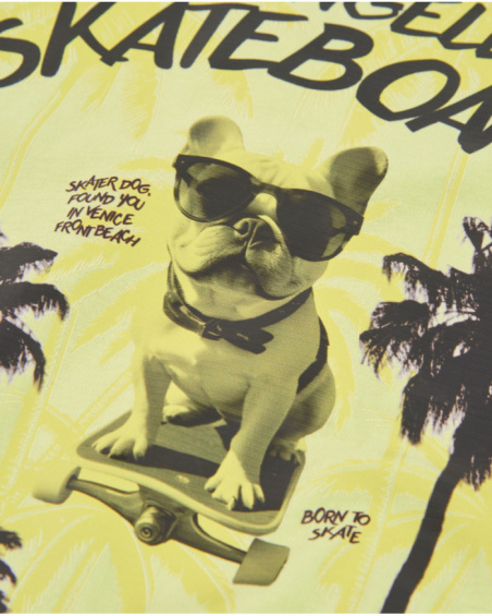 T-shirt da bambino in maglia in stile californiano