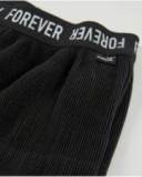 Pantaloni da bambina in maglia a coste