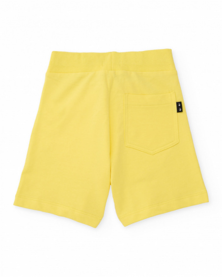 Bermuda da bambino in maglia con tasche laterali