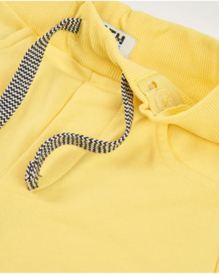 Bermuda da bambino in maglia con tasche laterali