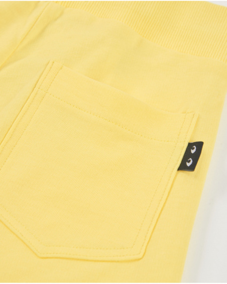 Bermuda da bambino in maglia con tasche laterali