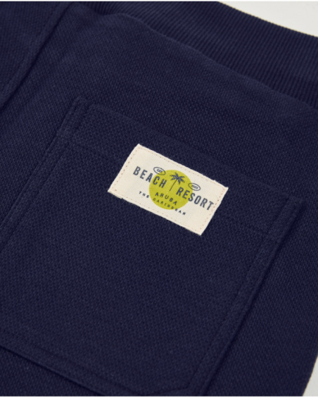 Bermuda da bambino in maglia in tessuto morbido