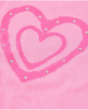 T-shirt da bambina in maglia con applicazioni brillanti