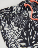 Costume da bagno da bambino in tessuto piano con stampa tropicale