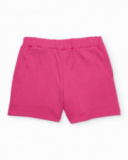 Shorts da bambina in maglia in tessuto leggero
