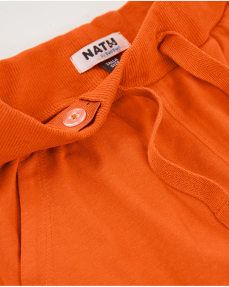 Bermuda da bambino in maglia con coulisse regolabile