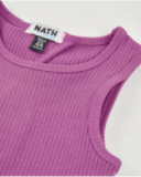 Top da bambina in maglia a coste