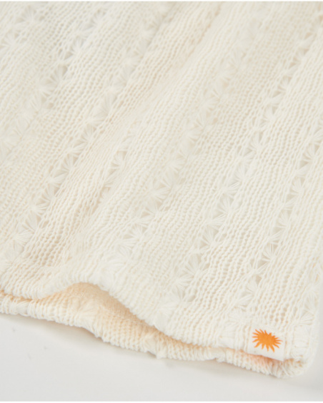 Top da bambina in maglia con spalline regolabili